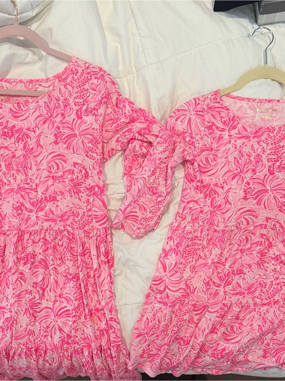 Lilly Pulitzer Mommy & Me Matching Dresses Women M Girls 6-7 Pink